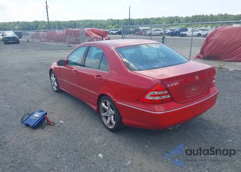 2007 Mercedes-Benz C 230 Sport из США, поврежденный, VIN WDBRF52H67F926317